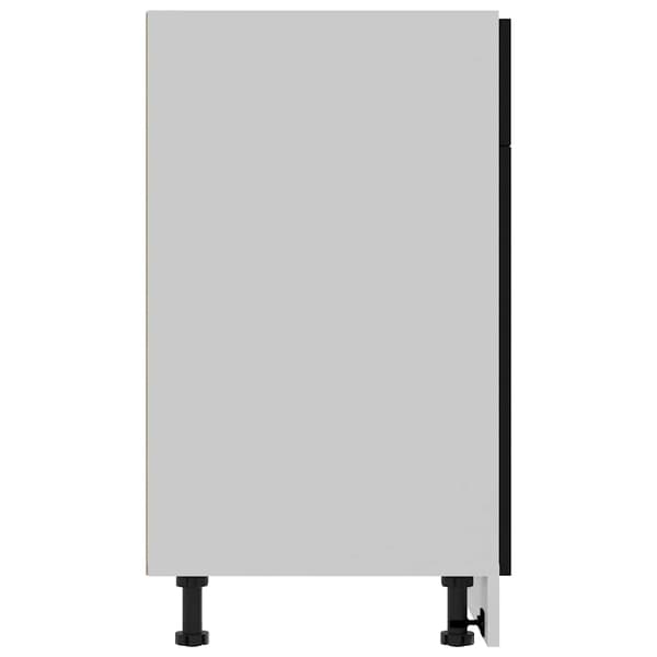 vidaXL skab med skuffe sort 80x46x81,5 cm spånplade