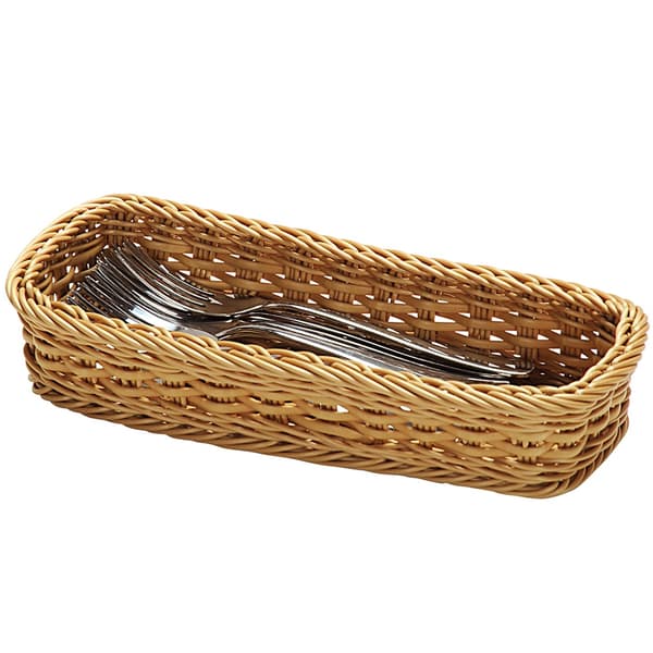 Flätad bestickkorg 28x12x6 cm