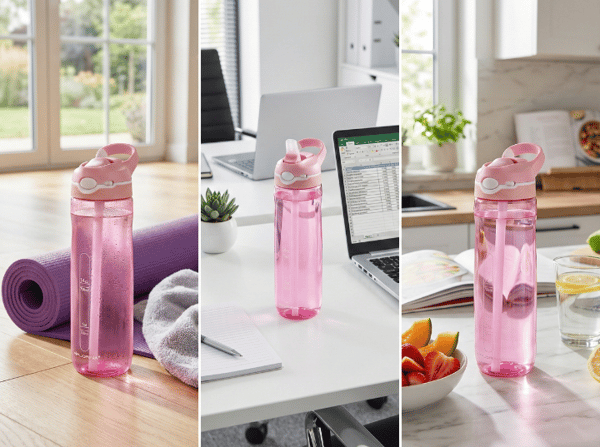 SISI PLASTFLASKA 750ML ROSA