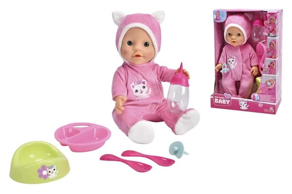 Kattepyjamasdukke 30 cm