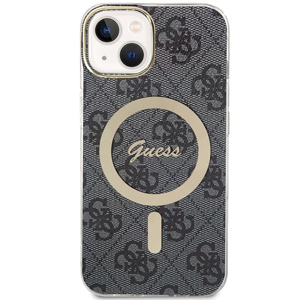 Guess IML 4G MagSafe-etui til iPhone 15 Plus, sort