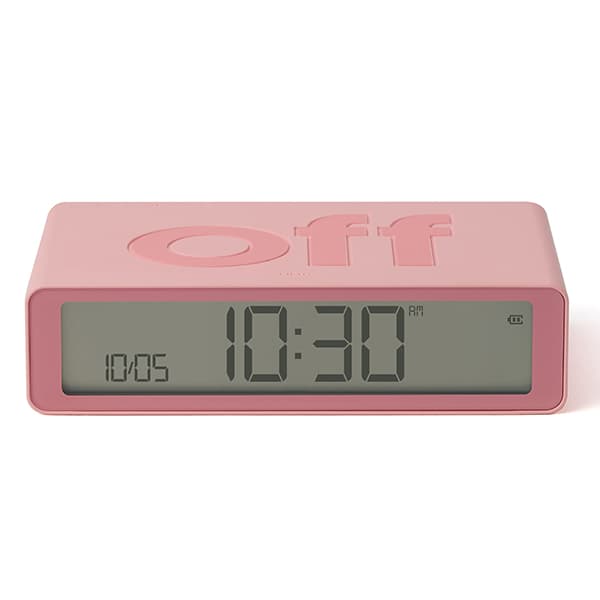 Lexon Flip Classic Dubbelsidig Väckarklocka, Rosa