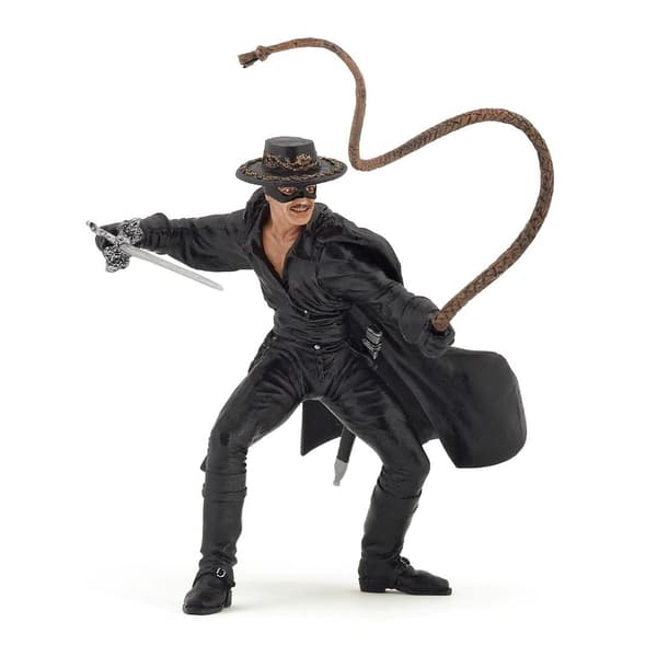 Zorro ruoskan kanssa