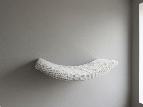 Arc Metal Kattehylde 75cm Lys Sølvgrå