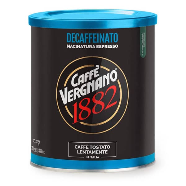 Caffe Vergnano malet kaffe espresso koffeinfri 250g