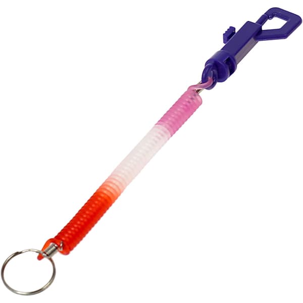 Avaimenperä jousella ja lukkokoukulla 20 cm - Avaimenperä, avaimenperä 12 kpl.