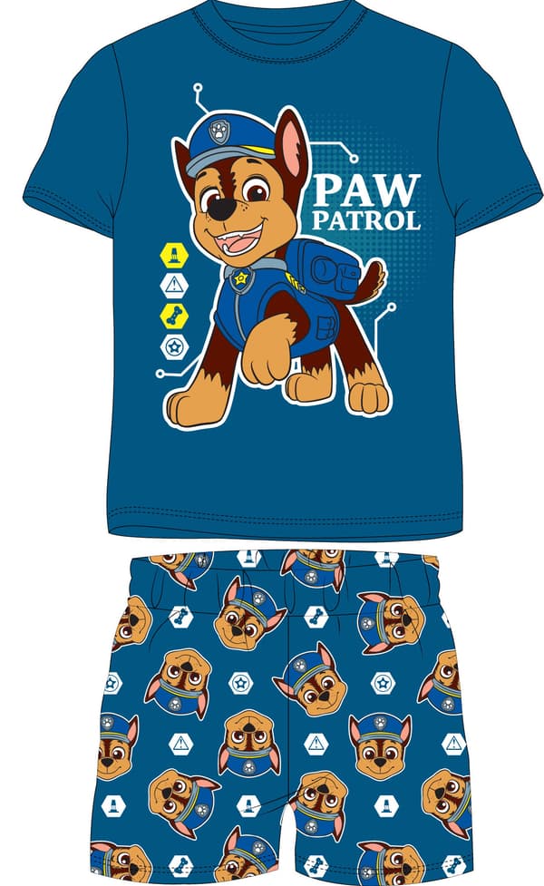 Paw Patrol drengepyjamas med kortærmet 128