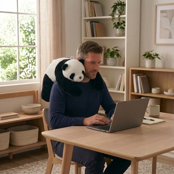 claro Sensorisk Panda Vægtet Bamse - Stress og Søvn Krammedyr 60cm