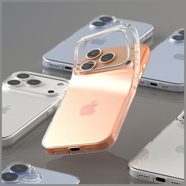 Araree A Fit -kotelo iPhone 17 Pro Maxille, läpinäkyvä