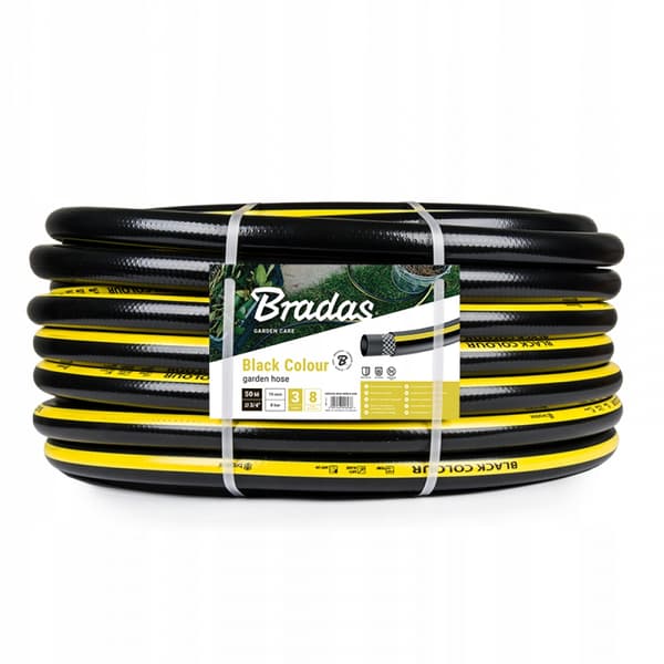 SORT FARVET haveslange 3/4" - 50m