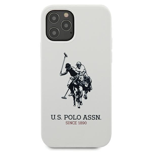 US Polo Silikone Kollektion Etui til iPhone 12 Pro Max, Hvid