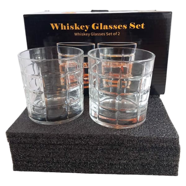 Whisky-romglas 300ml sæt med 2