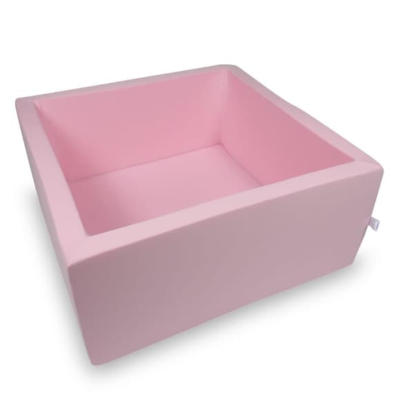 Tør pool 90x90x40cm pulverrosa uden bolde