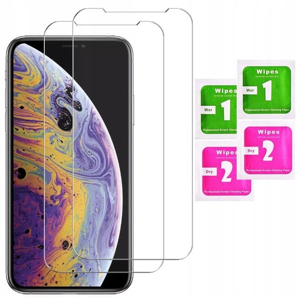 2x Hærdet glas til Apple iPhone X/XS 9H glas | 2-pak