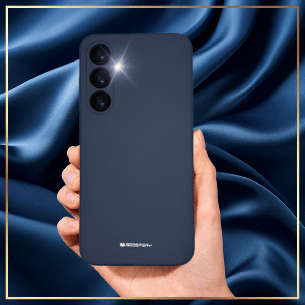 Mercury Silikone Etui til Galaxy A35, Marineblå