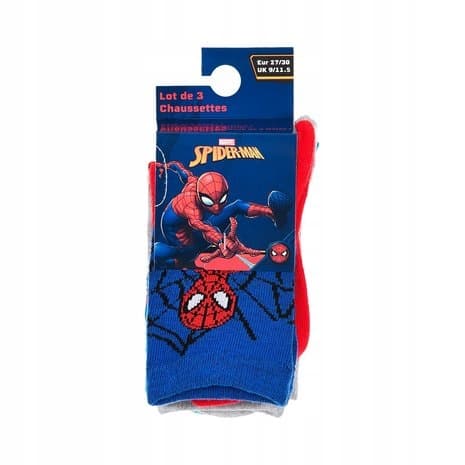 Spider-Man fodstrømper til drenge 3-pak 31/34