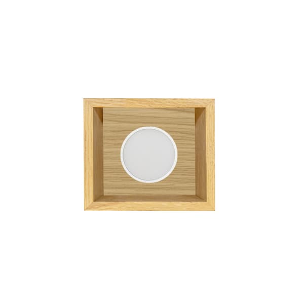 Loftlampe i egetræ 10x15 cm lodret