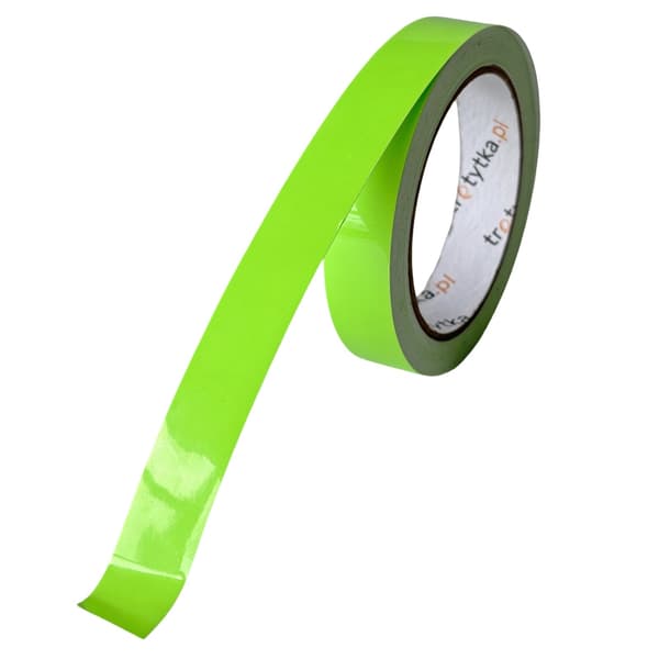Fluorescerande tejp 20 mm x 10 m grön