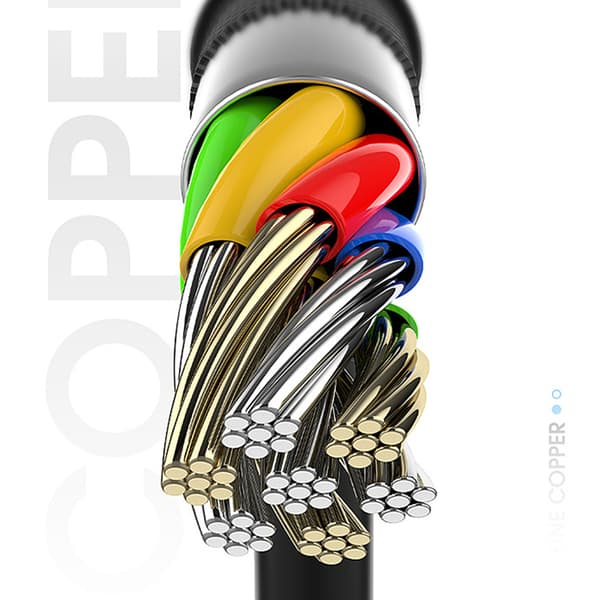 USB - USB Typ C Supersnabb Laddningskabel 1 m Svart