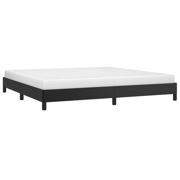 vidaXL sengestel sort 200x200 cm kunstlæder