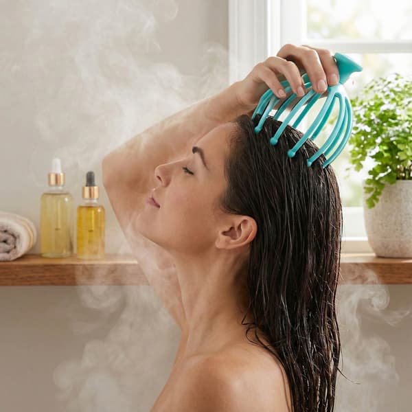 BC Hårbottenmassageapparat, Avslappnande hårbottenlotion, Hårväxtknäcka