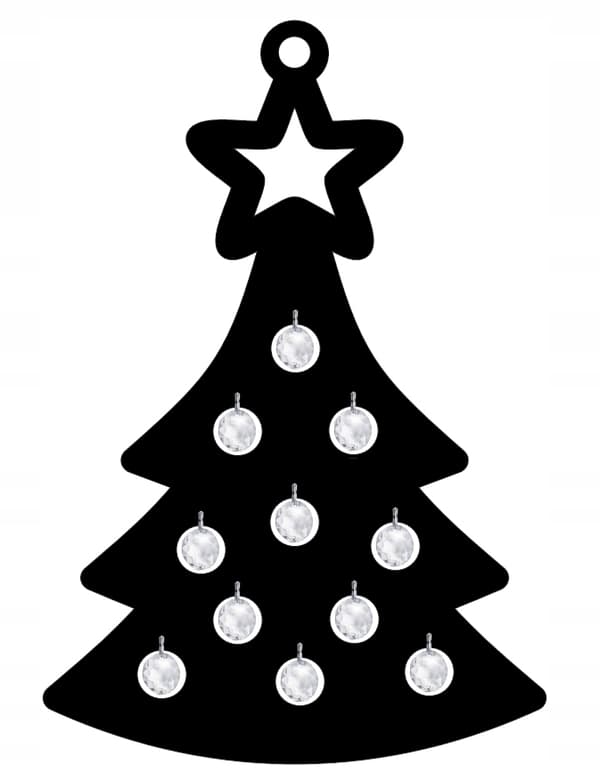 Juletræspynt med GLAMUR-krystaller