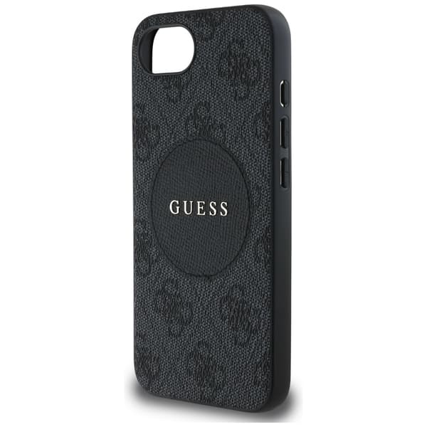Guess 4G Circle Classic Logo MagSafe-etui til iPhone 16e, sort