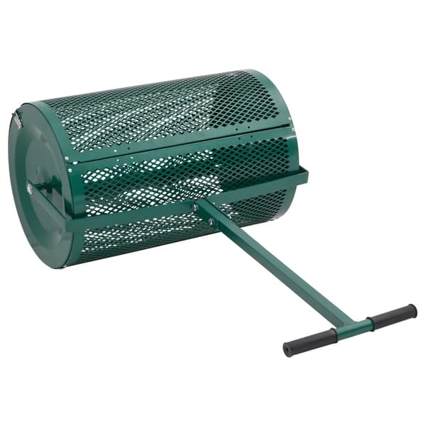 vidaXL Kompostinlevitin vihreä Ø40x60 cm teräs