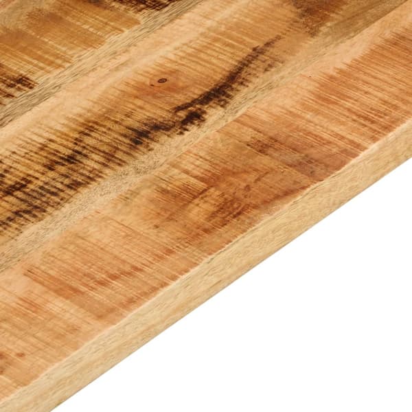 vidaXL bordplade 110x50x2,5 cm rektangulær ru mangotræ