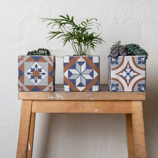 Beton urtepotte Azulejos 11cm
