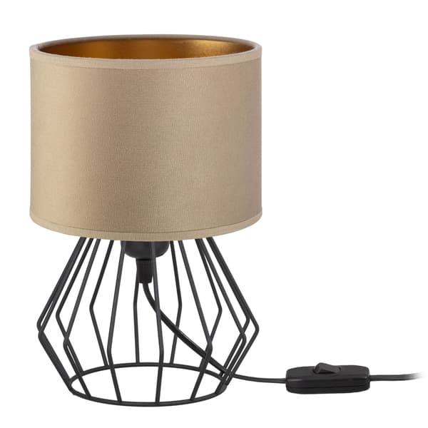 Tornado AMB-lampa, cappuccino-guld sammet