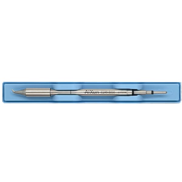 Aixun C245-S030 precisionslödspets, böjd, S-typ, 0,3 mm