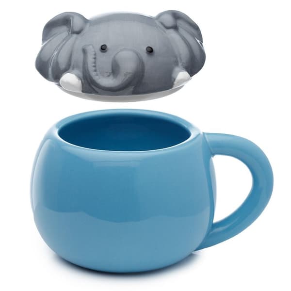 PKLMUG07 Kikande elefant i keramik