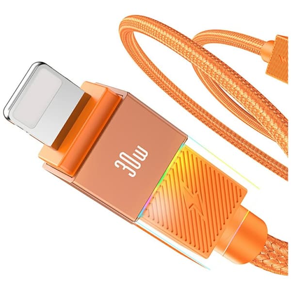 USAMS SJ776 PD 30W USB-C/Lightning-kaapeli 1.2m, tummuminen