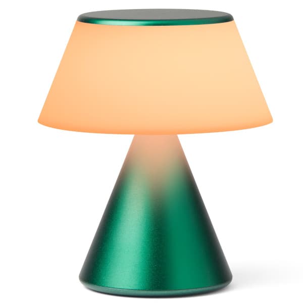 Lexon Luma M LED-lamppu, tummanvihreä