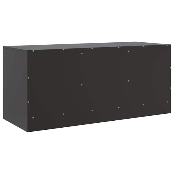 vidaXL TV-bord sort 99x39x44 cm stål