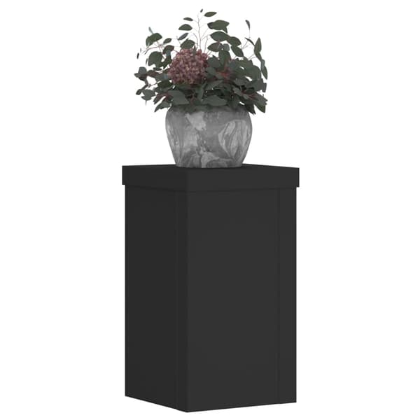 vidaXL urtepotteunderkopper, 2 stk., sorte, 10x10x18 cm