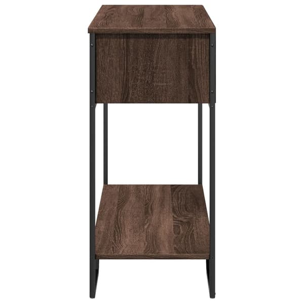 vidaXL konsolbord brunt egetræ 100x35x74,5 cm