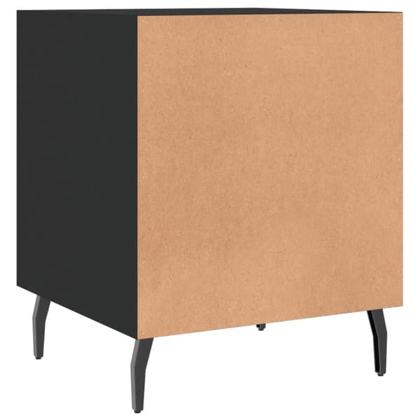 vidaXL sengebord, sort, 40x40x50 cm, træbaseret materiale