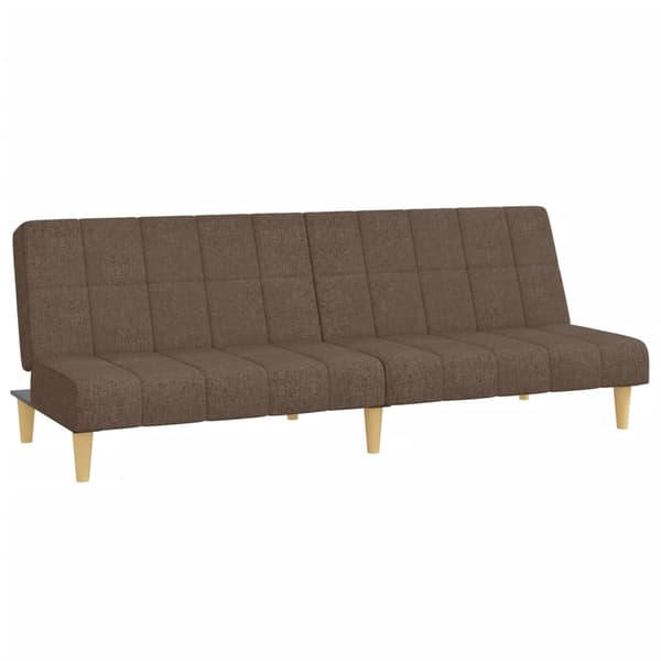 vidaXL 2-sits bäddsoffa, taupe, klädd i tyg
