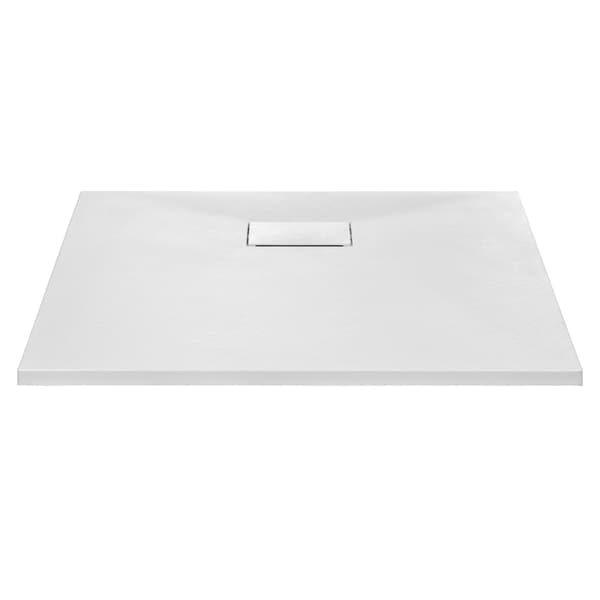 vidaXL Duschkar, SMC, Vit, 90 x 80 cm