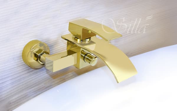 CASCADE GOLDEN VÆGMONTERET BADEKARBARARBAN SEM-1007G