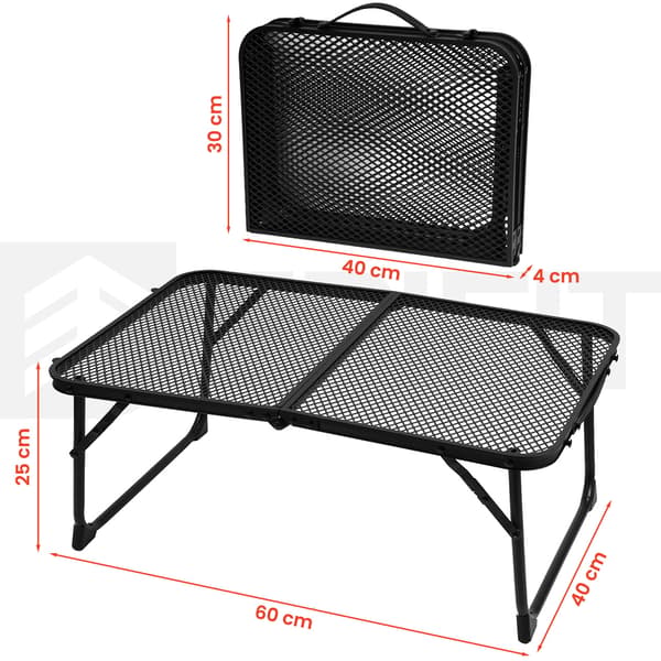Hopfällbart campingbord i aluminiumhölje FLIP 60