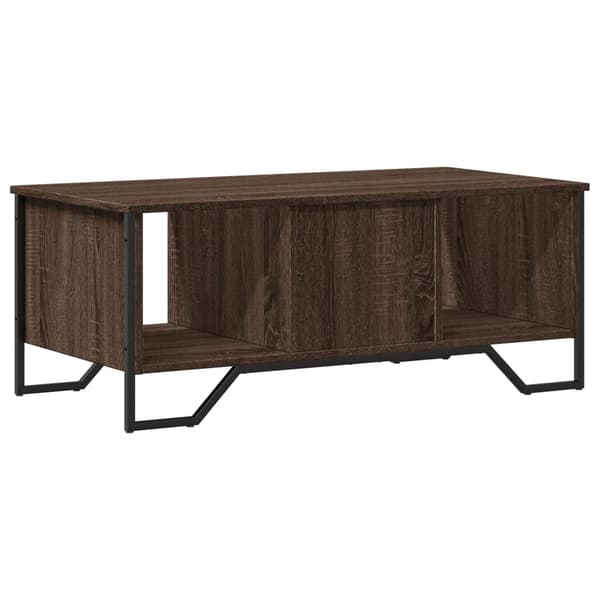 vidaXL sofabord brunt egetræ 100x51x40 cm