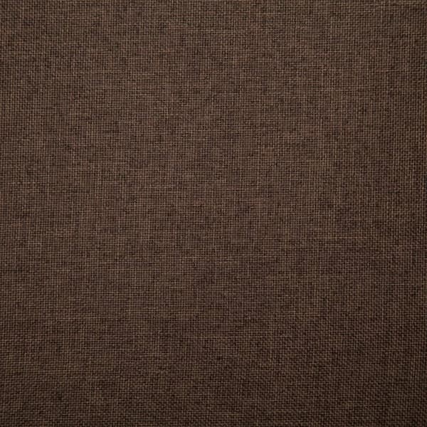 vidaXL Bänk, 139,5 cm, Brun, Polyester