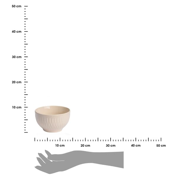 Beige keraaminen kulho 650 ml