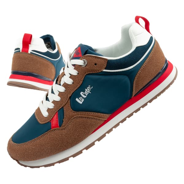 Lee Cooper Memory Pu Mesh Herre Brun [LCW-26-03-4122M] størrelse 45