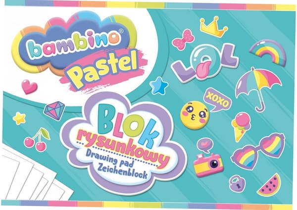 BAMBINO PASTEL ritblock. A4. 20 ark.