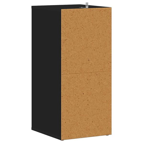vidaXL skoskab sort 31,5x35x70 cm træbaseret materiale