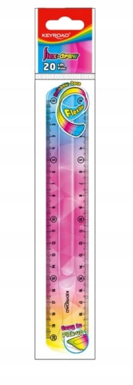 LINJAL 20CM FLEKSIBEL REGNBUE VEDHÆNG 0392